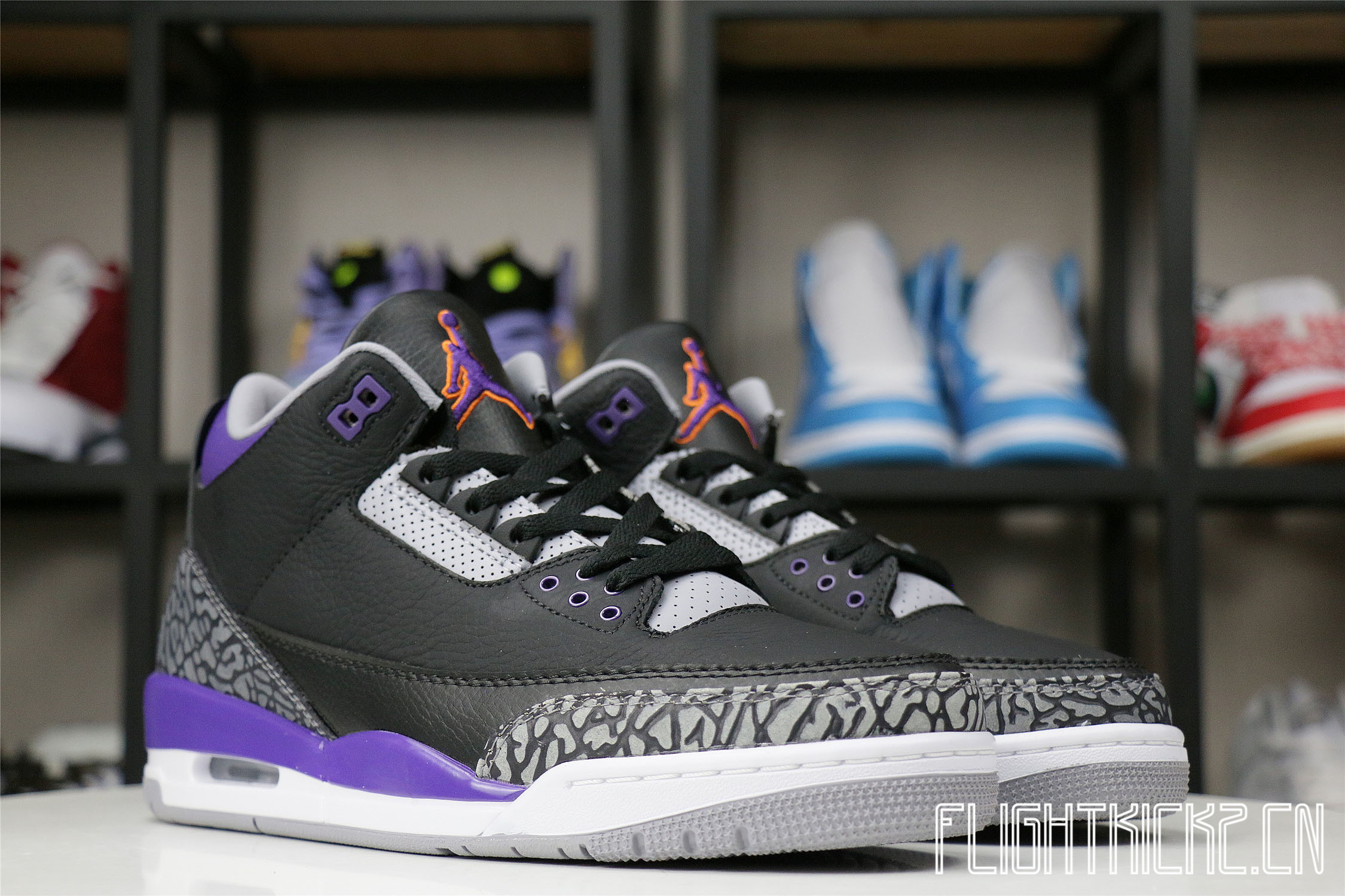 Jordan 3 Retro Court Purple