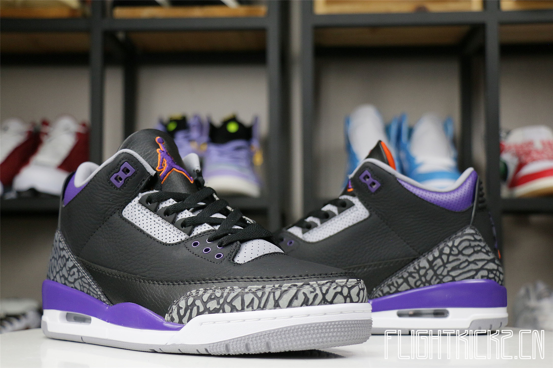 Jordan 3 Retro Court Purple