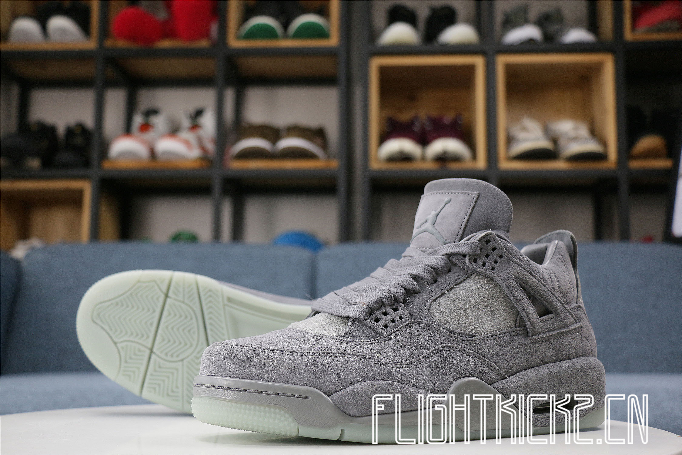 Kaws X Air Jordan 4 Retro Grey 2017 (LN5 A1 Batch)