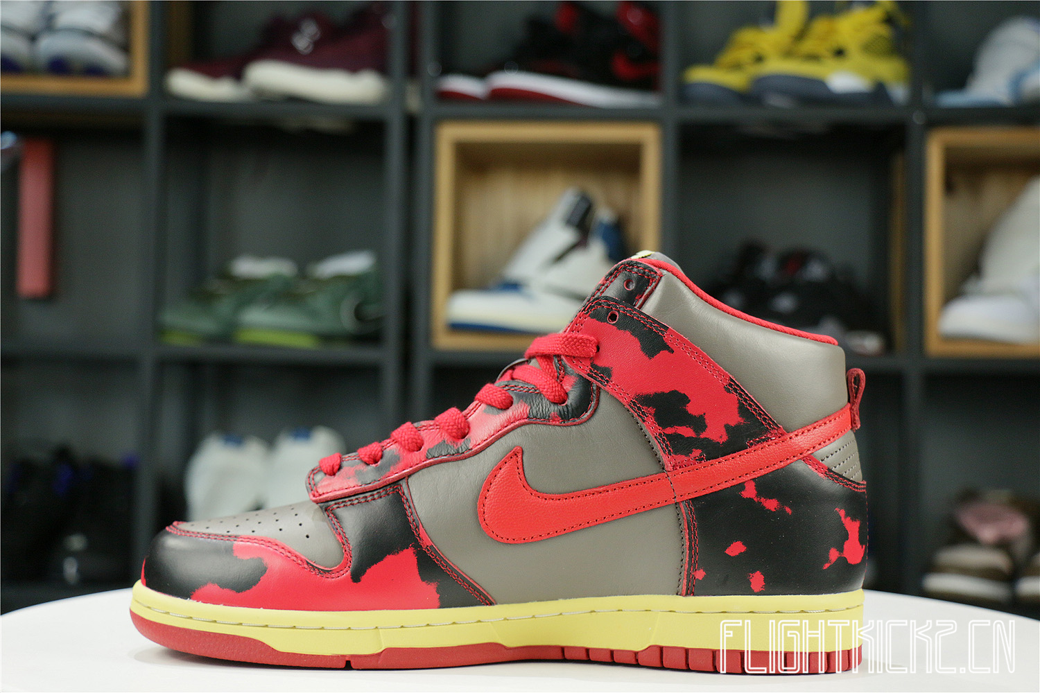 Nike Dunk High 1985 Red Acid Wash
