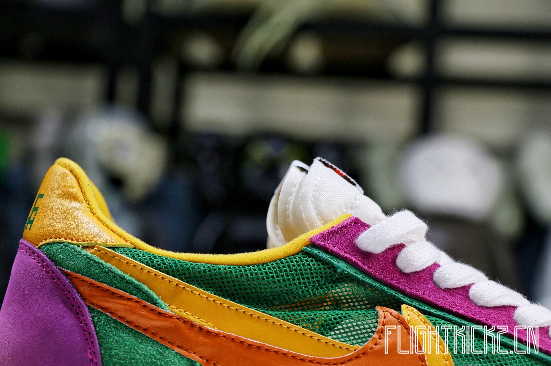 Nike LD Waffle Sacai Green Pink