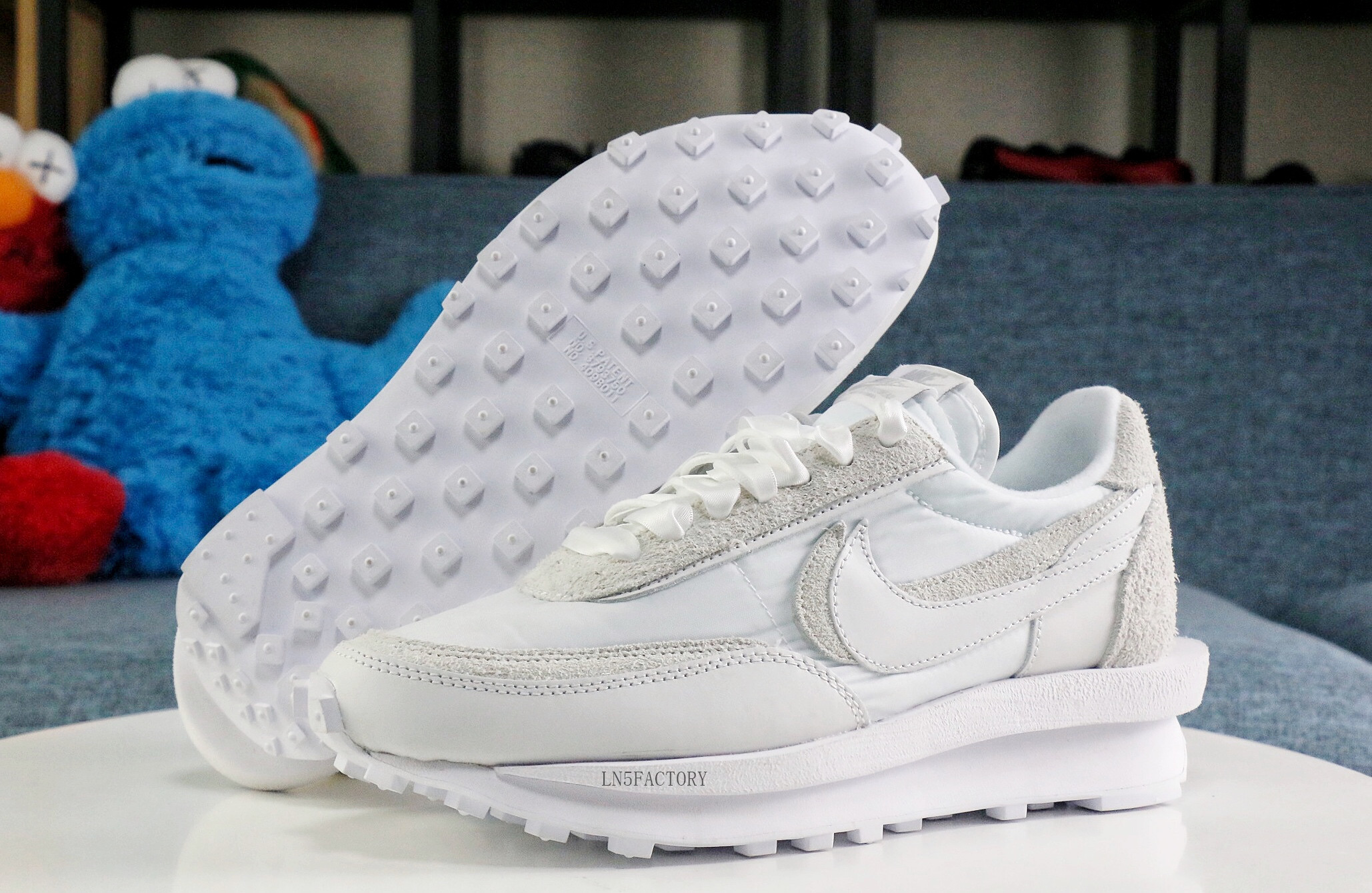 Sacai x Nike LDWaffle White Nylon 2020