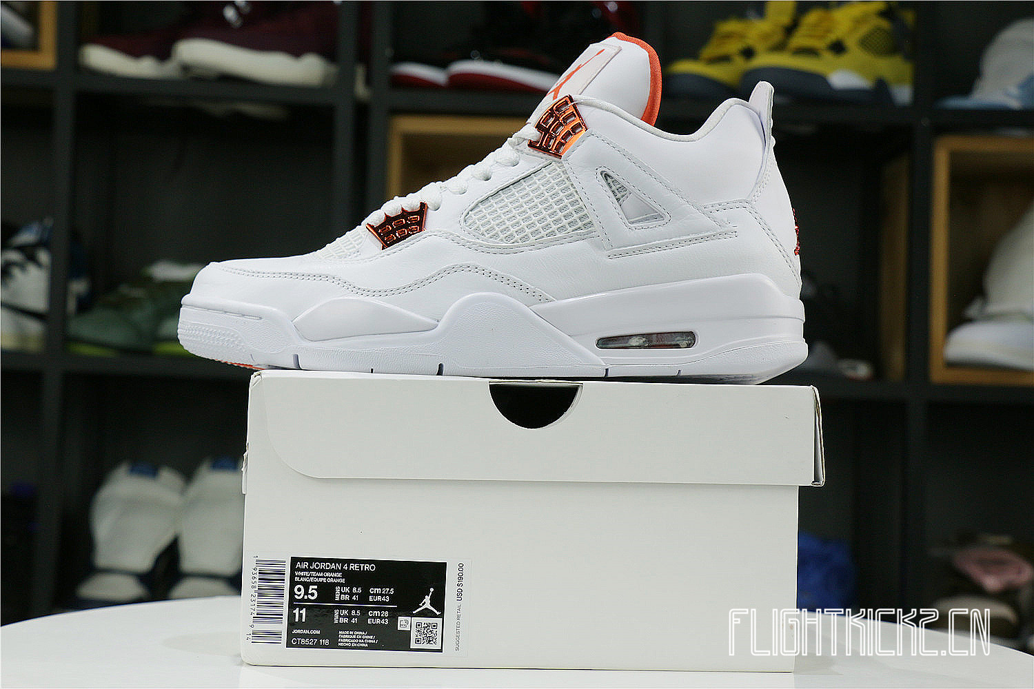 Air Jordan 4 Retro Orange Metallic 2020(LN5 A1 Batch)