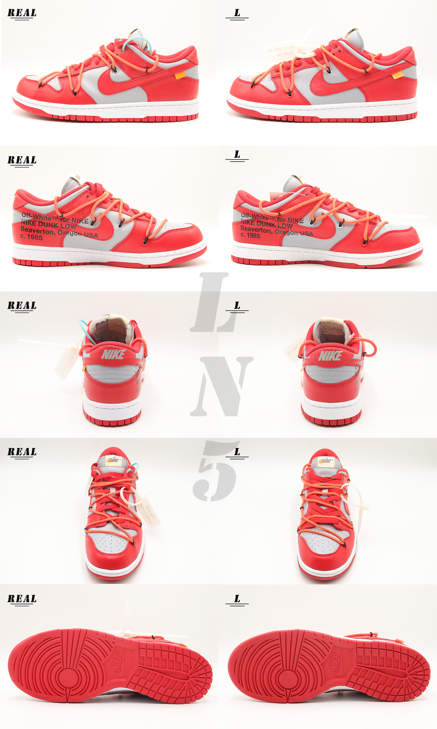 Off White X Nike SB Dunk University Red 2019(LN5 A1 Batch)