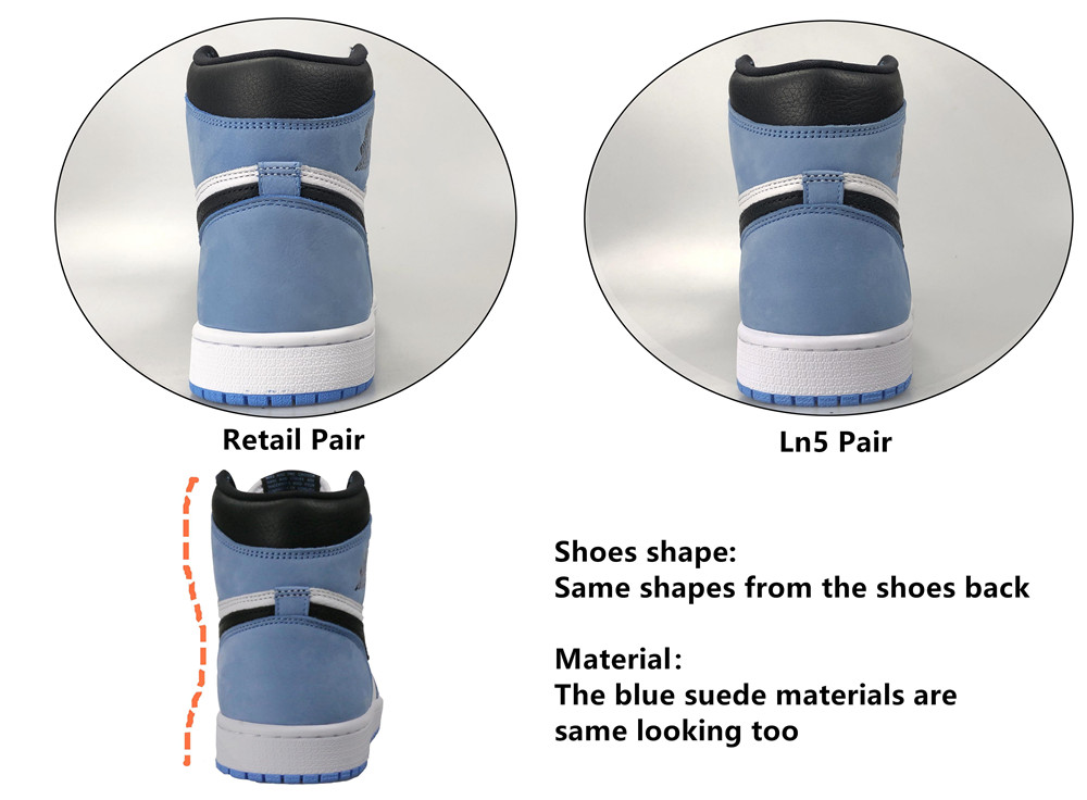 Jordan 1 Retro High White University Blue Black