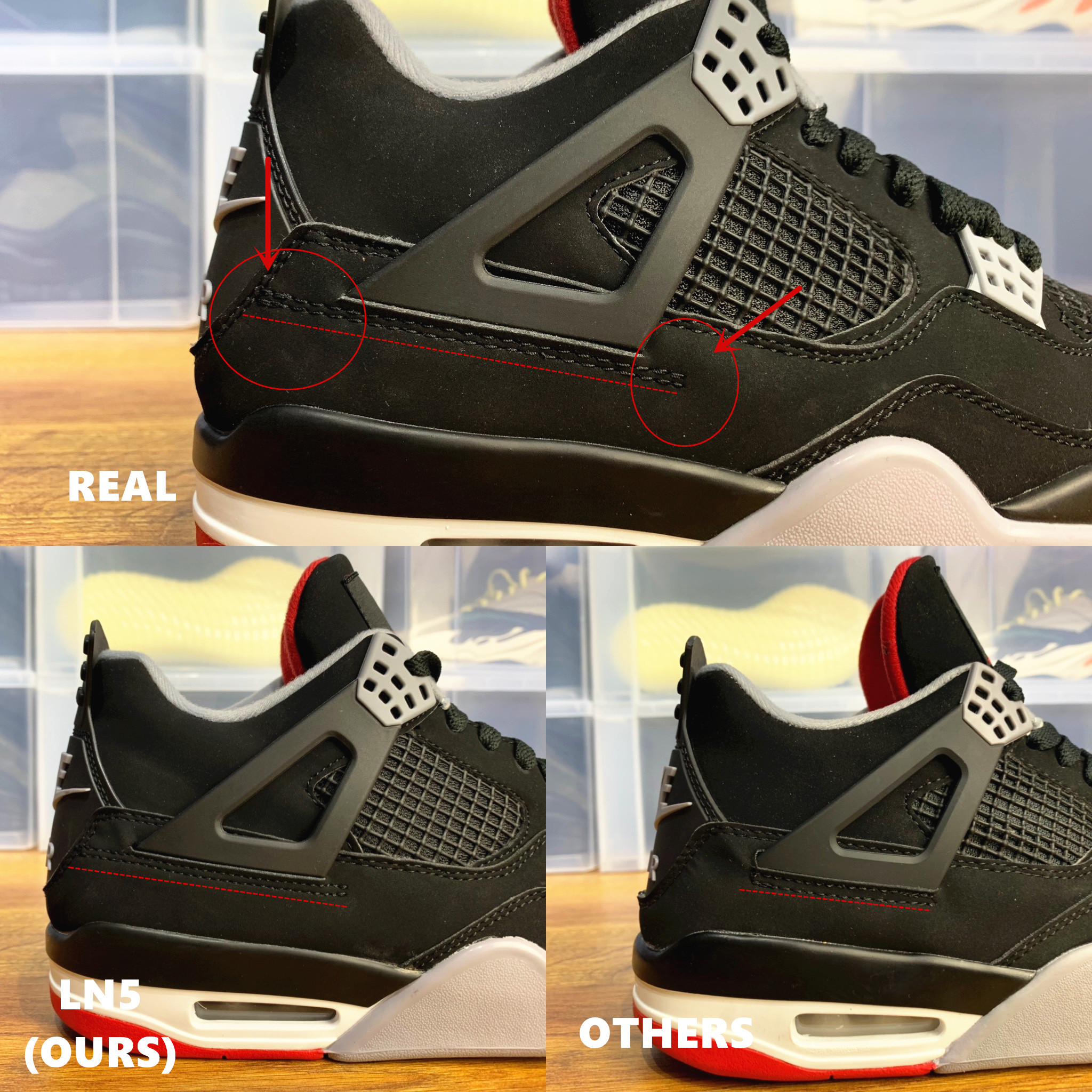 Air Jordan 4 OG Bred 2019 (LN5 A1 Batch)