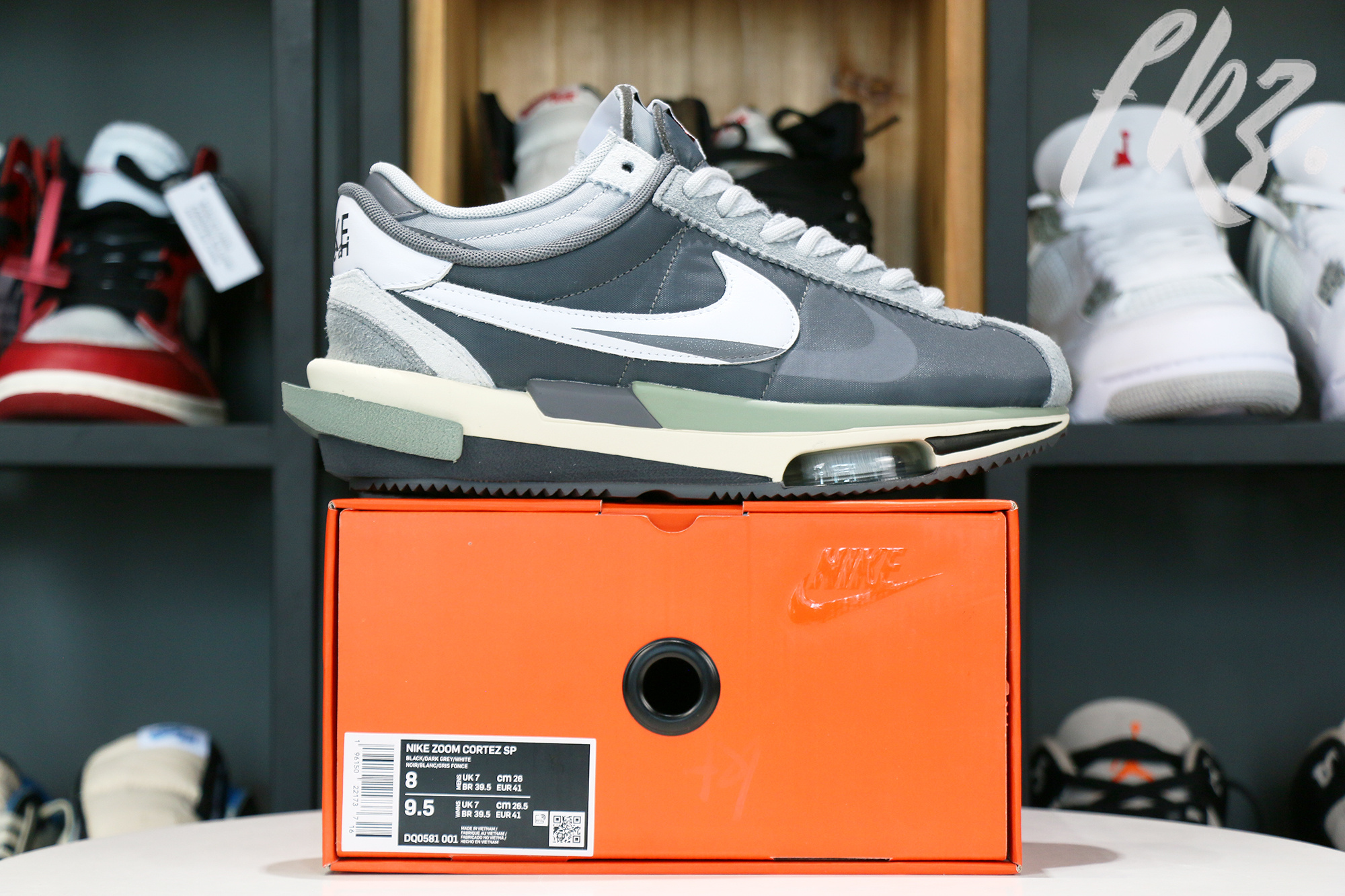 Sacai x Nike Cortez 4.0 White Gray 2022