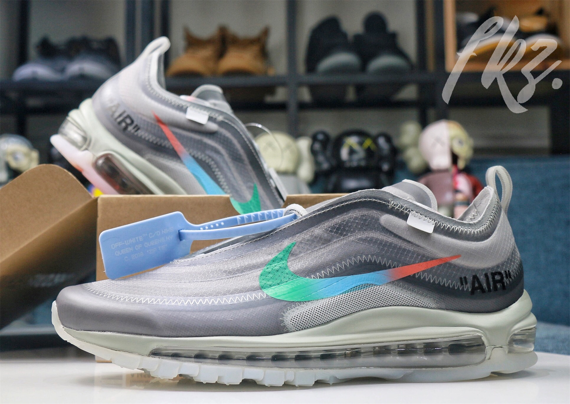 Off White X Air Max 97 Grey Menta
