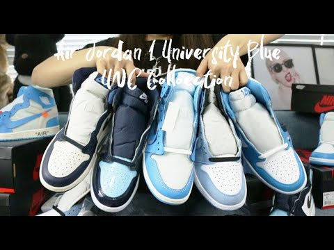 Jordan 1 Retro High White University Blue Black