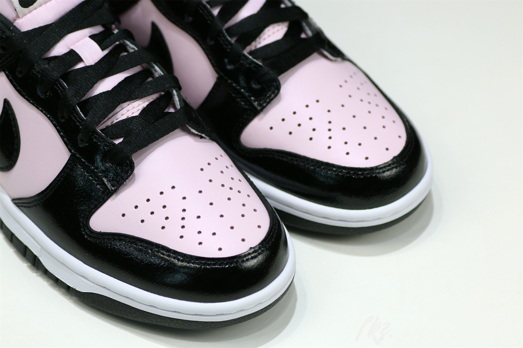 Nike Dunk Low Pink and Black Patent