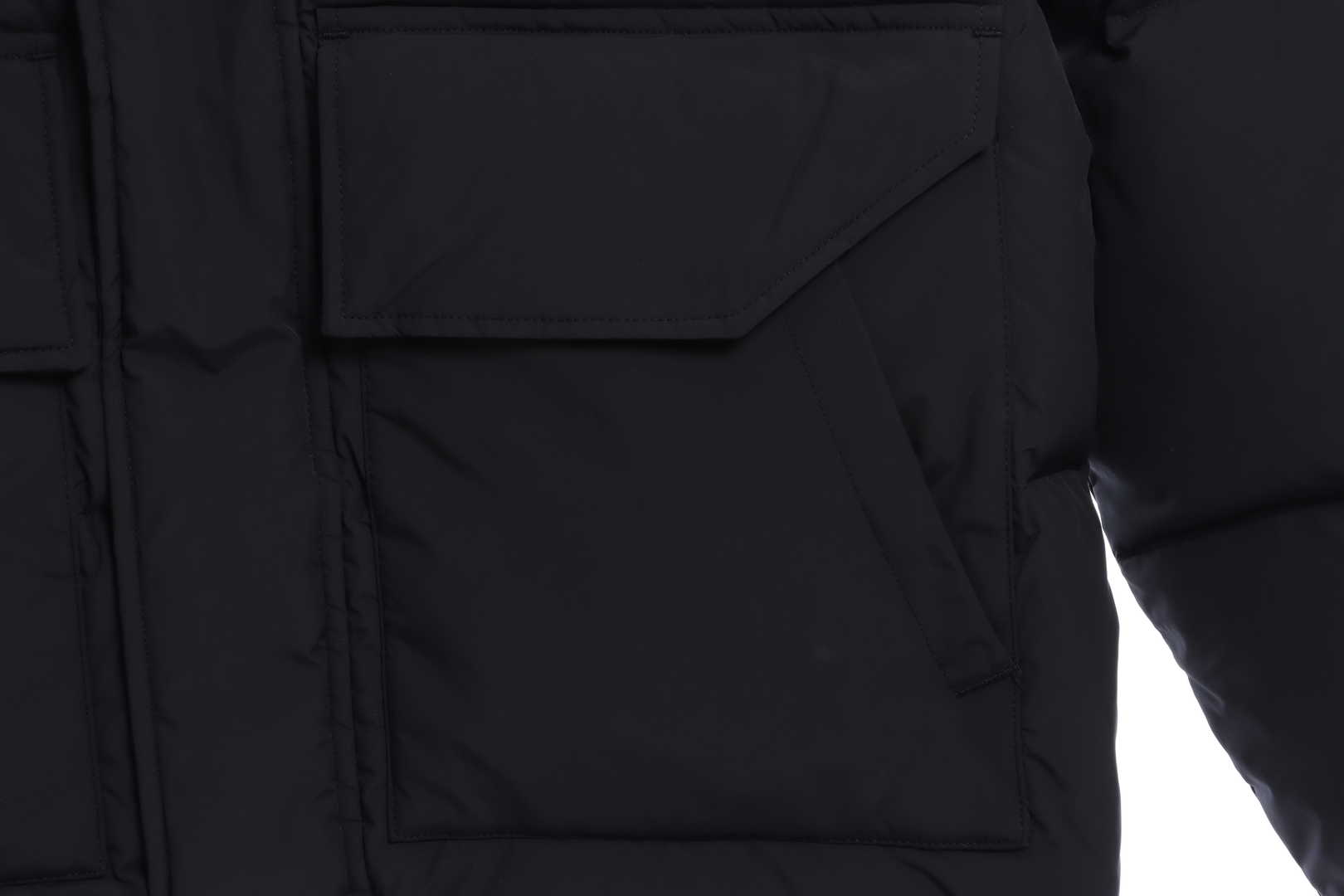 NEW BALANCE solid color large pocket down jacket