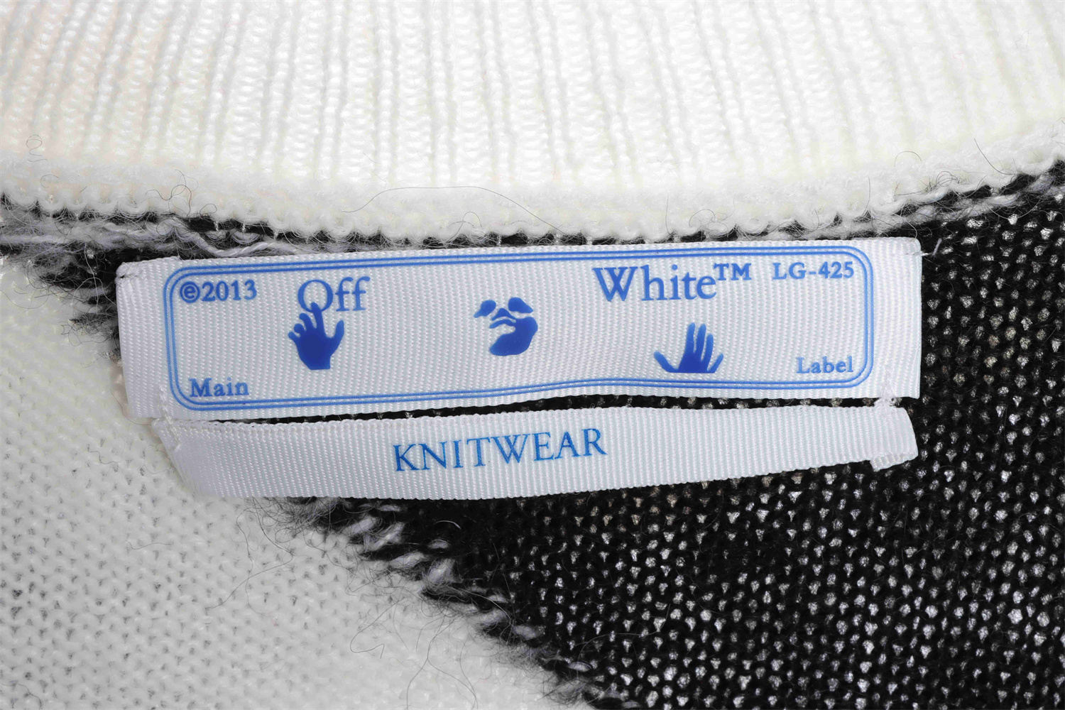 OFF WHITE Mohair Sweater White Zebra