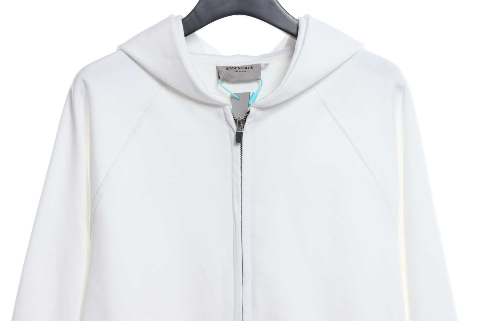 Double Line Back Silicone Lettering Zip Hoodie