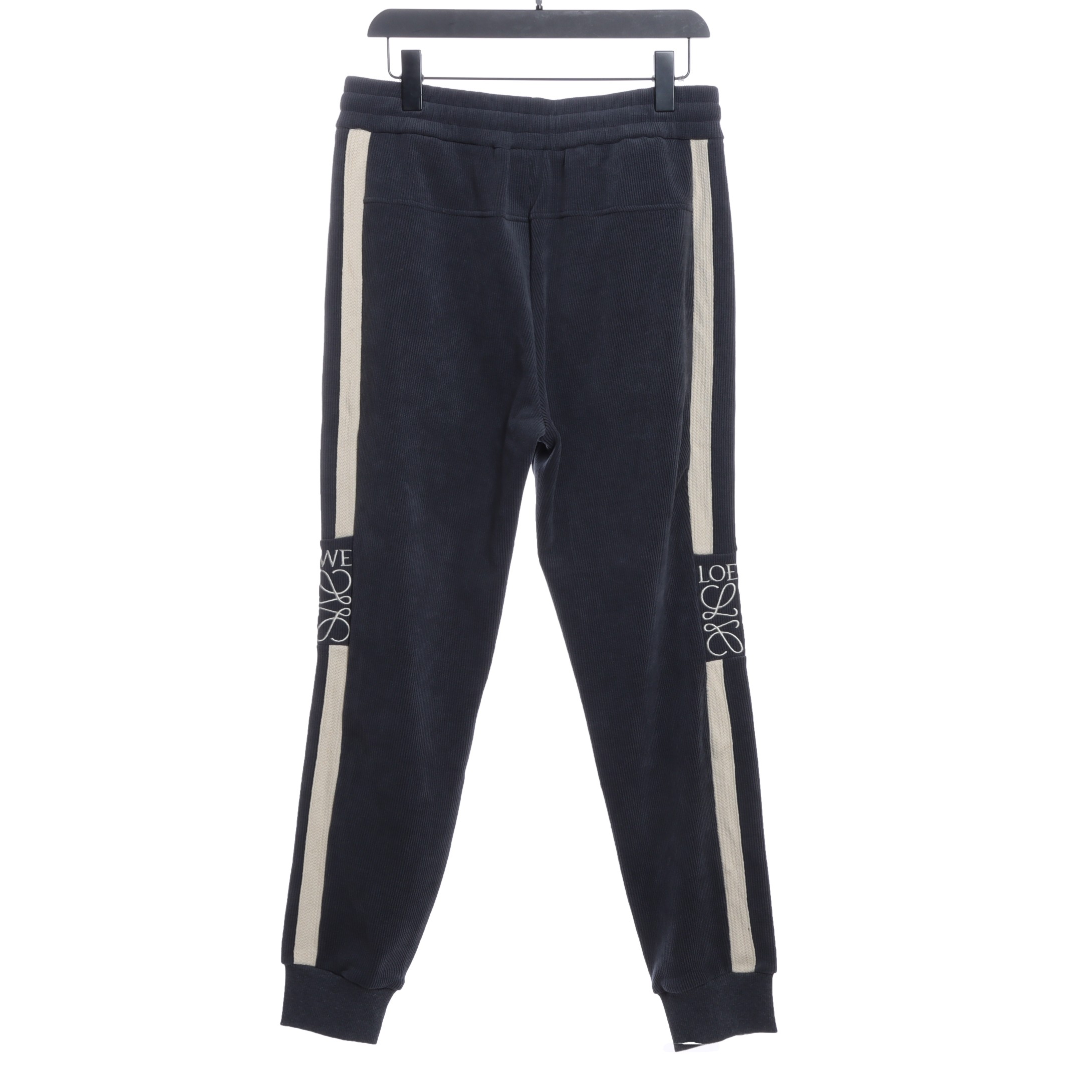 LOEVVE 22FW corduroy side logo letter embroidered sweatpants