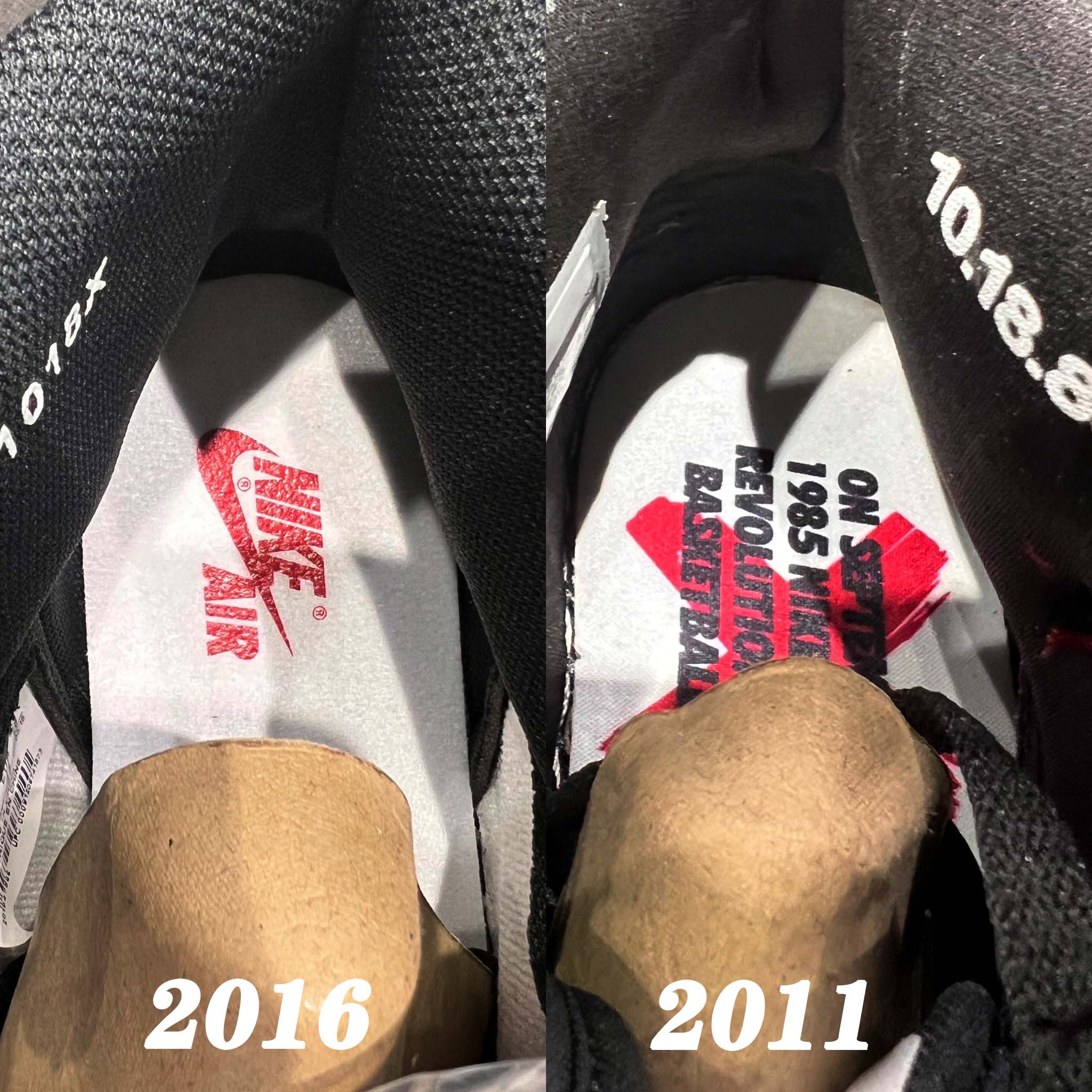 Air Jordan 1 OG Banned/Bred 2011 (LN5 A1 ,Deadstock,with tiny Flaws)