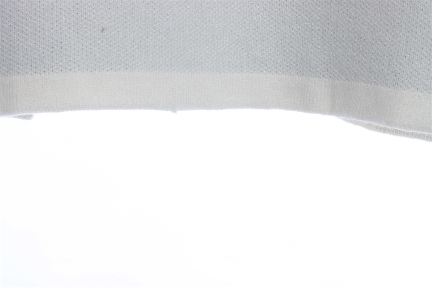 Loevve 22FW pocket four-leaf clover jacquard crew neck sweater