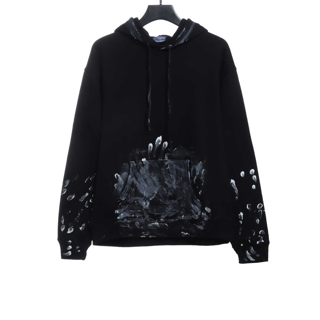 B-l3nc!aga Graffiti Splash Hoodie
