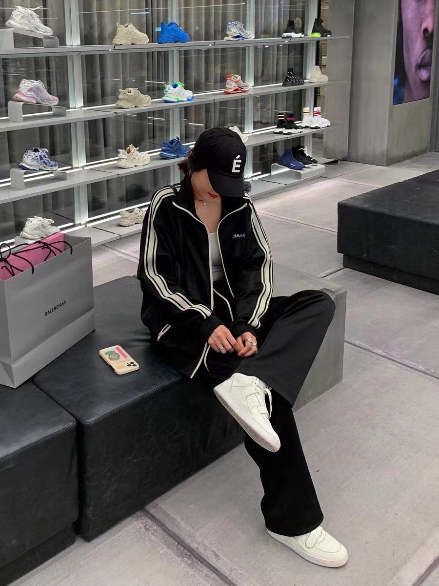 C3l1ne side webbing panel suit trousers