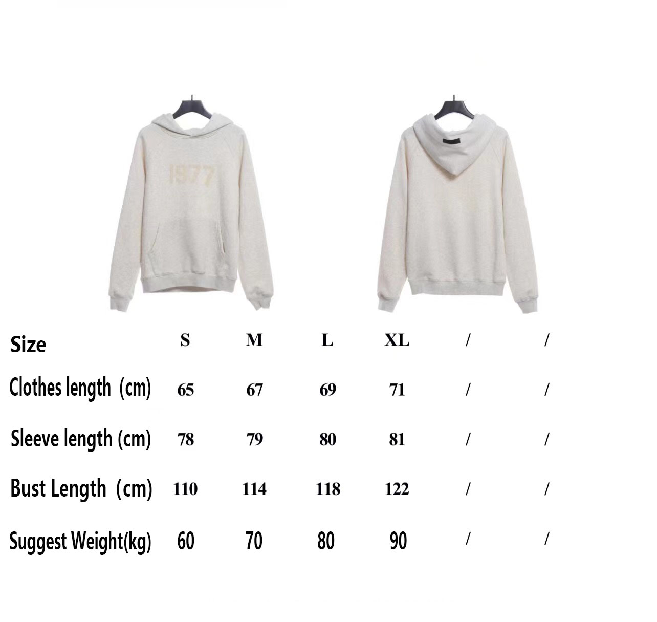 Ess3nt1als F0G 1977 flocking fleece hoodie