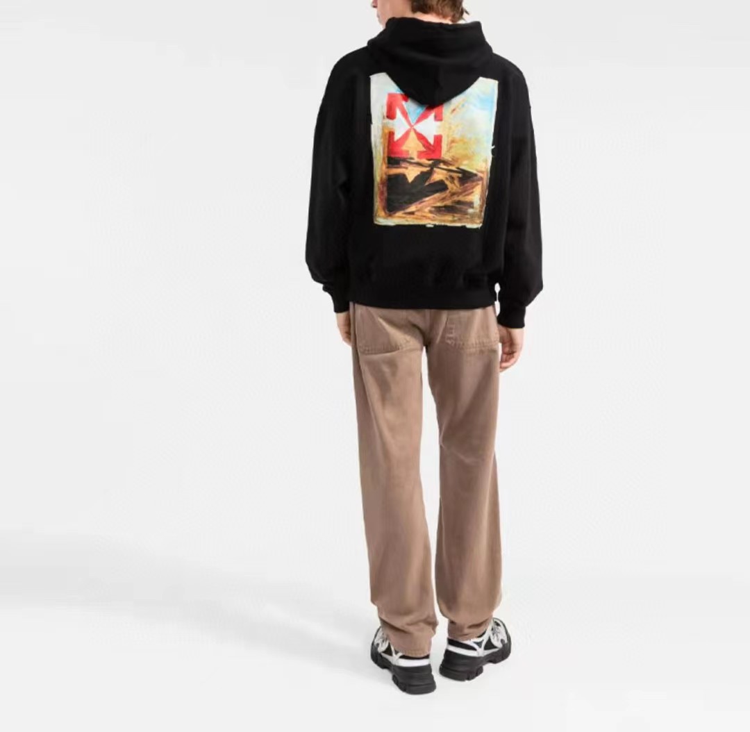 OFFWHITE (OW) environmental limited logo red arrow sweatshirt