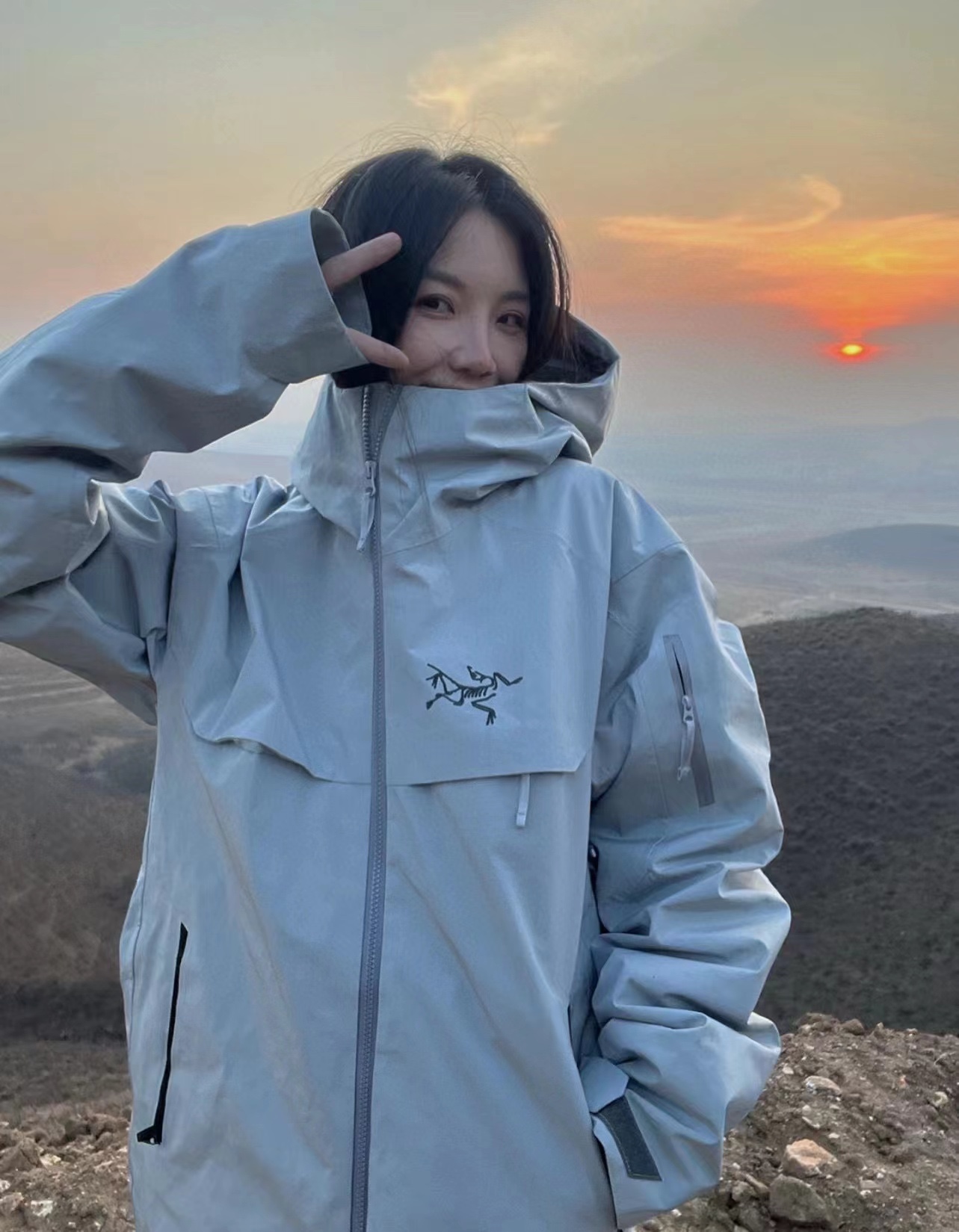 Arcteryx Macai LT Outdoor Windproof Warm Hooded Ski Jacket