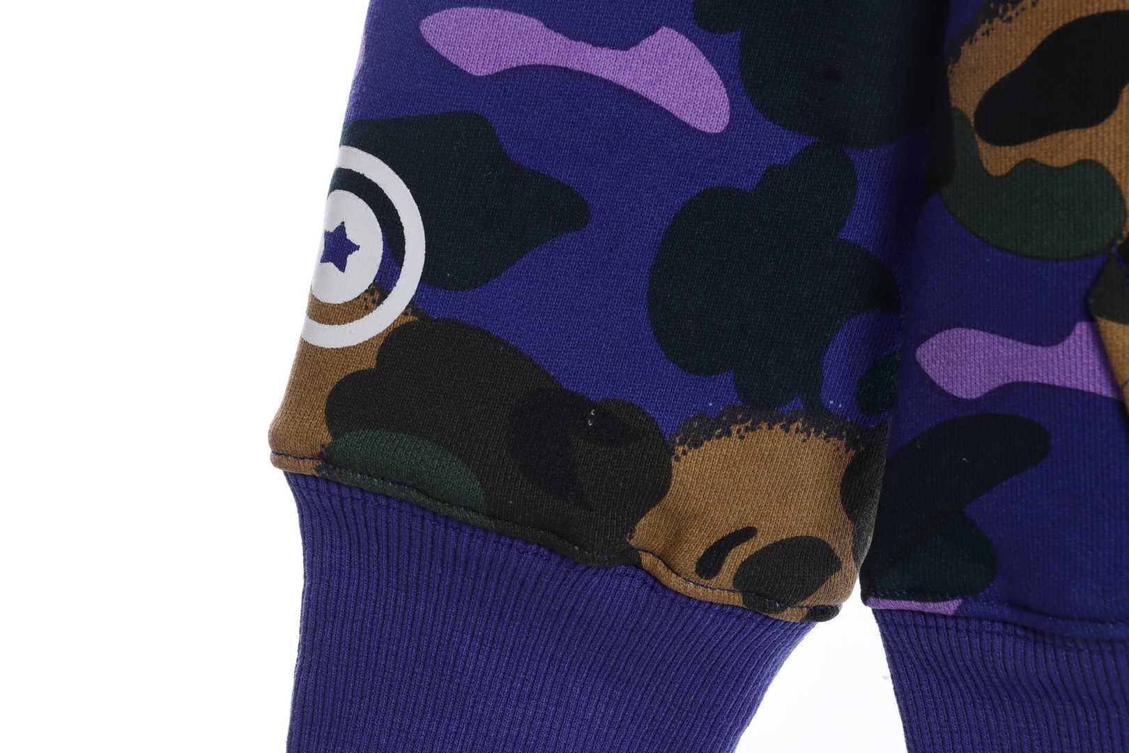 BAPExHP Joint Purple Shark Zipper Hoodie