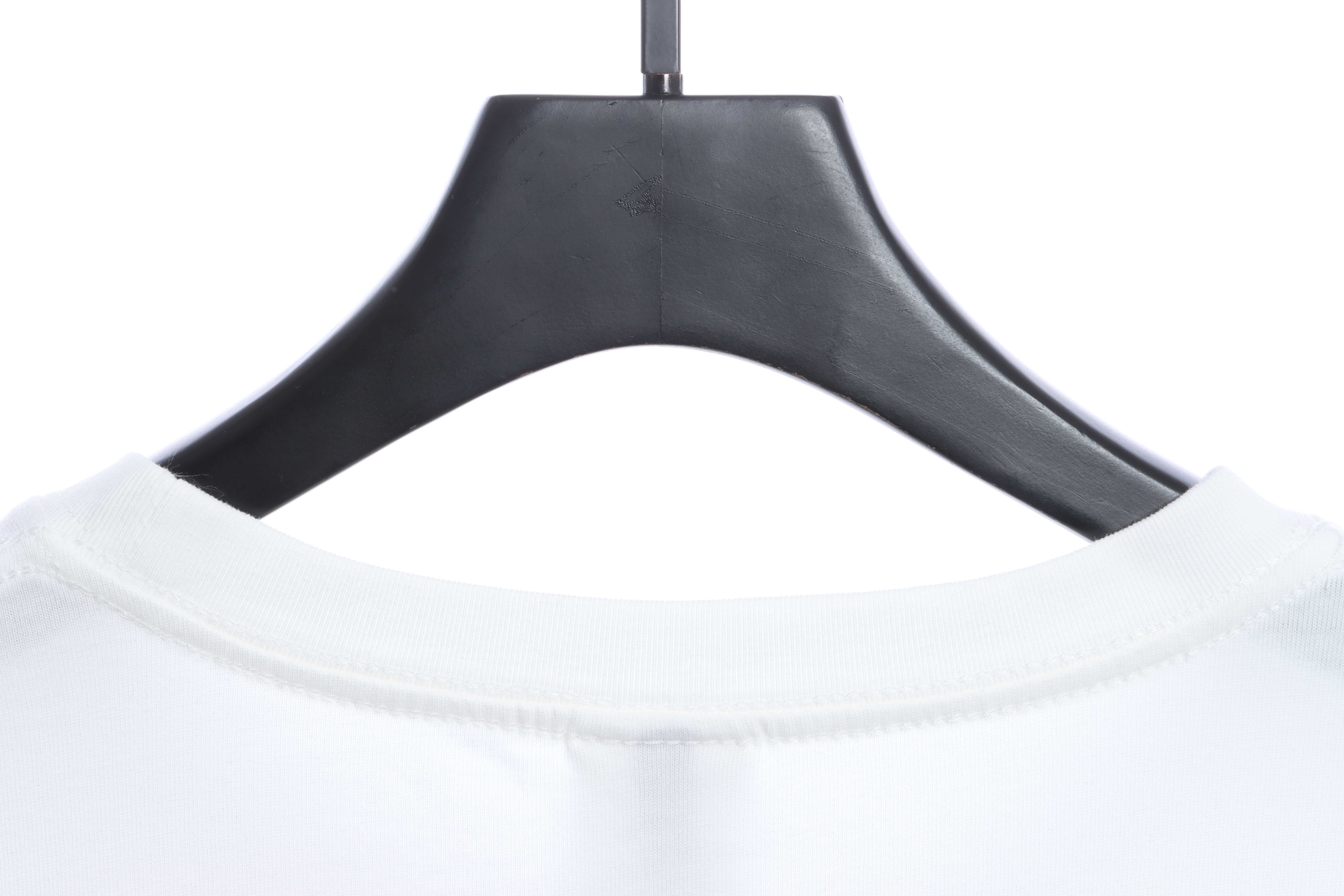 FAR.ARCHIVE Double Row Slogan Letter Short Sleeve T-Shirt