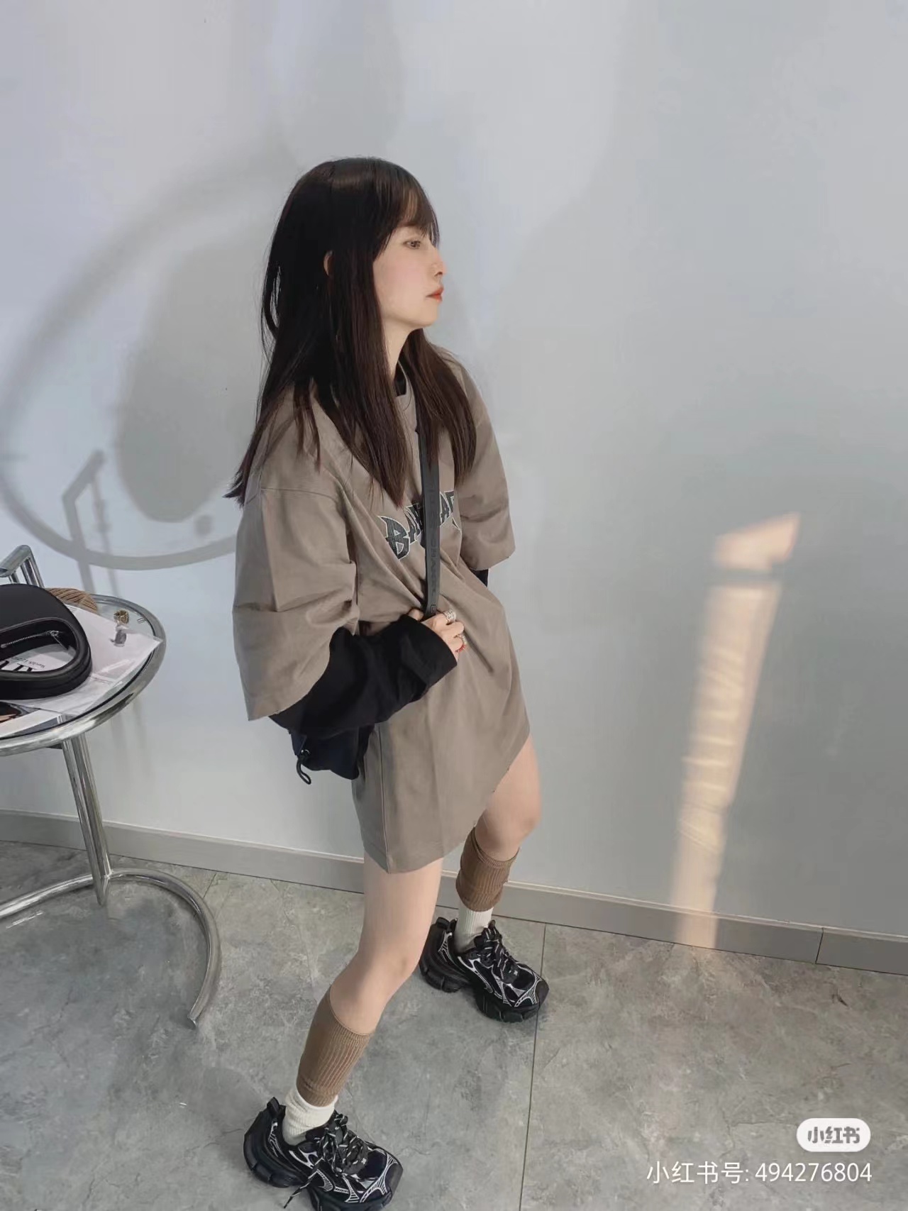 B-l3nc19ga Burst Print Short Sleeve