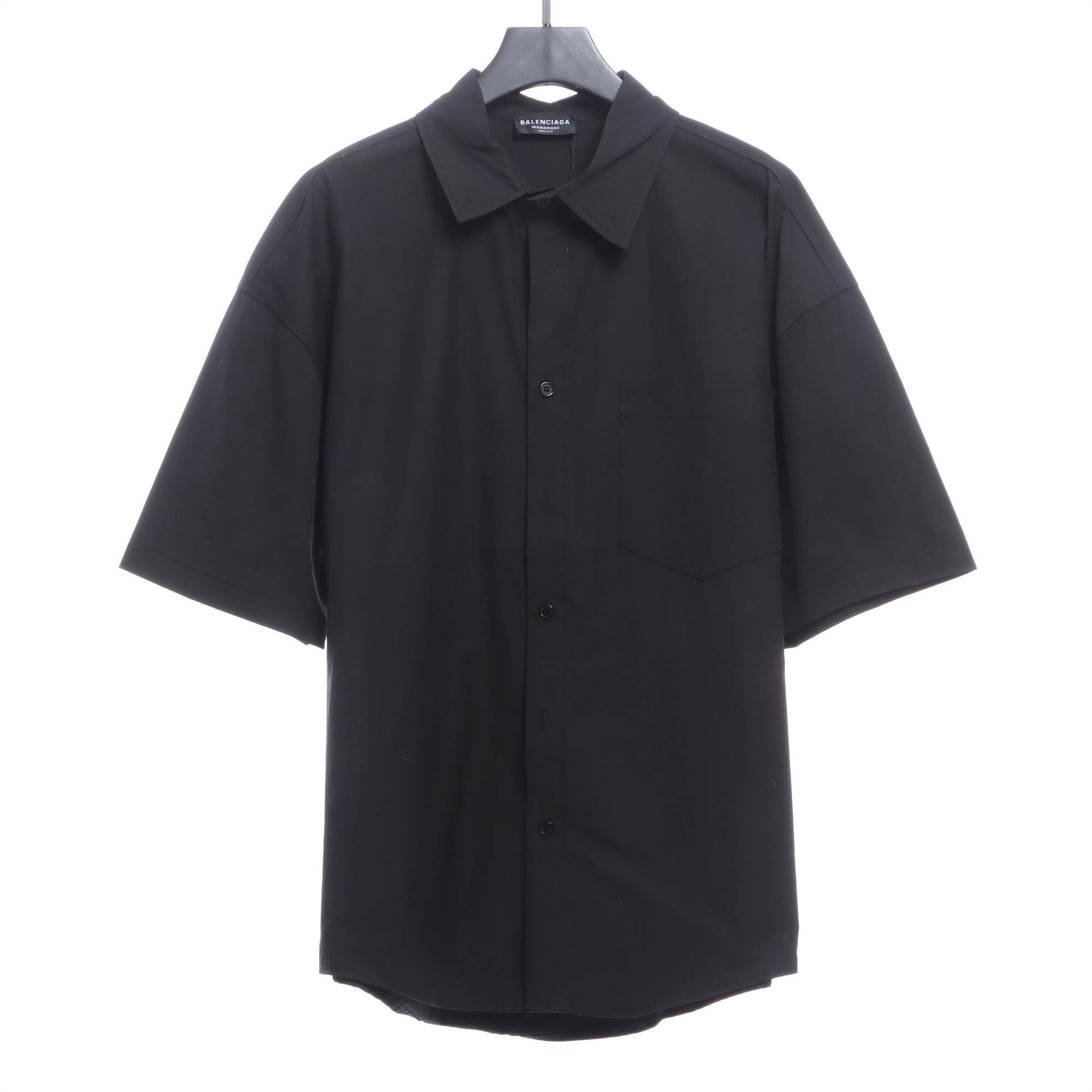 B*CG 4 Taped Back Letter Logo Short Sleeve Shirt