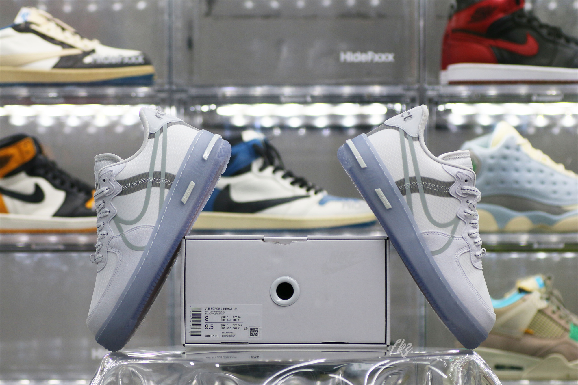 Nike Air Force 1 React White Light Bone