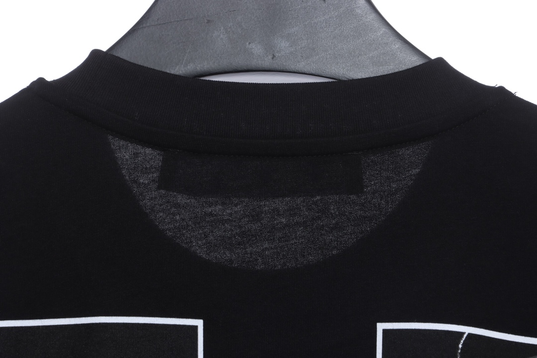 OW Caravaggio black and white religious short sleeves