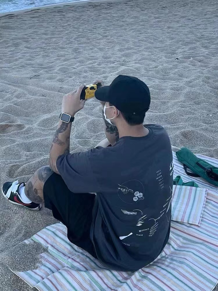 Gra1lz Map Print Short Sleeve T-Shirt