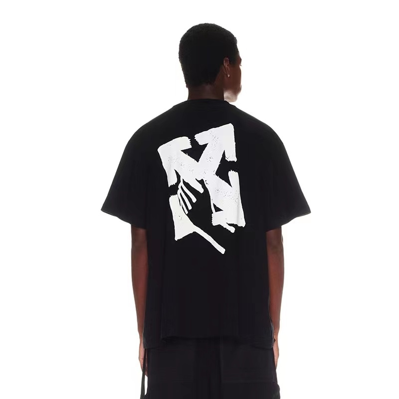 OW palm arrow print short sleeves