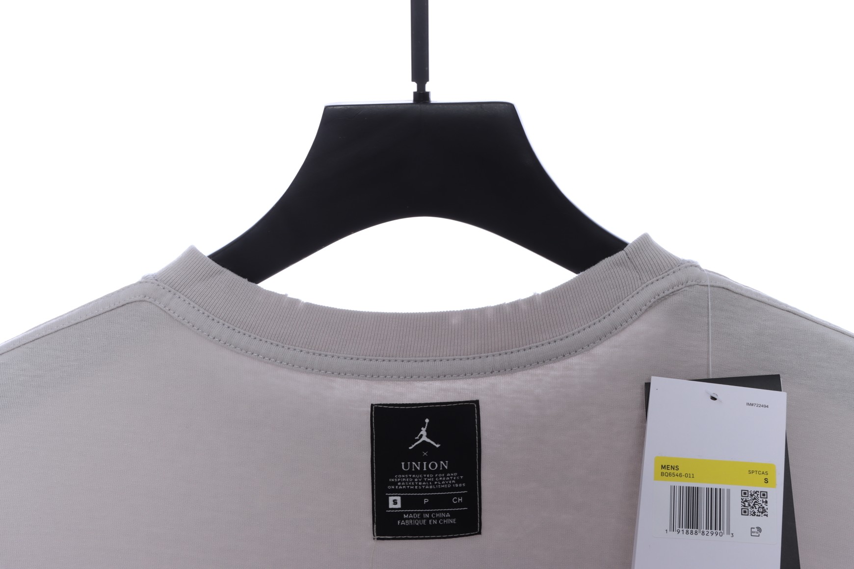 Aj UNION character letter print short sleeve