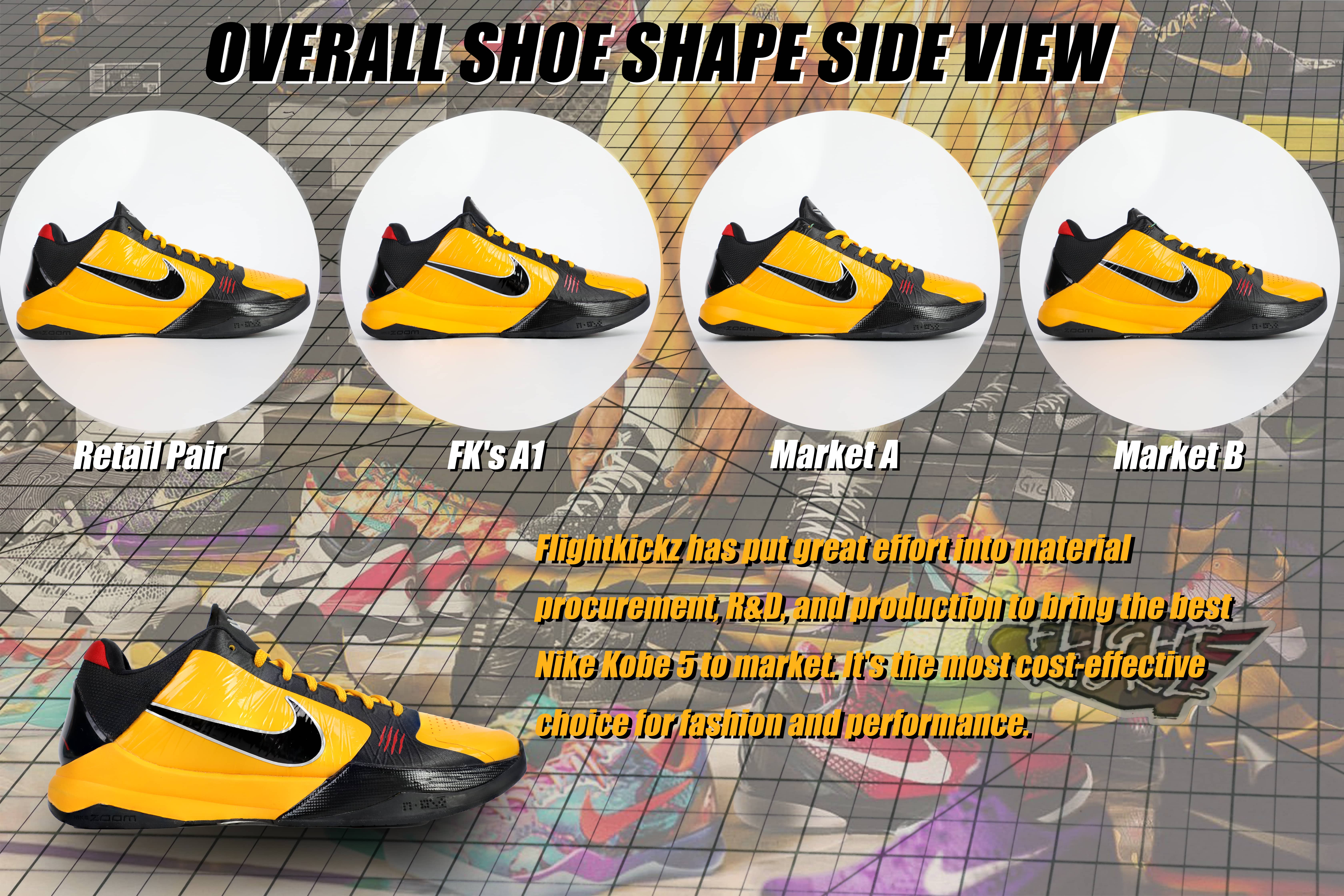 Nike Kobe 5 Protro Bruce Lee (Up to Size 14)(A1 Batch)