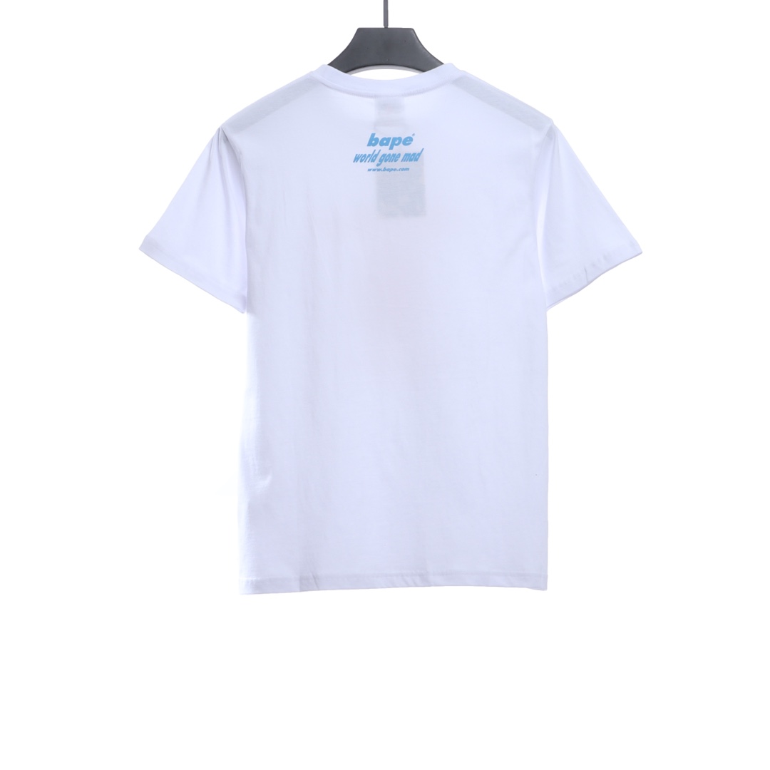 BAPE ape head crazy world series short sleeves