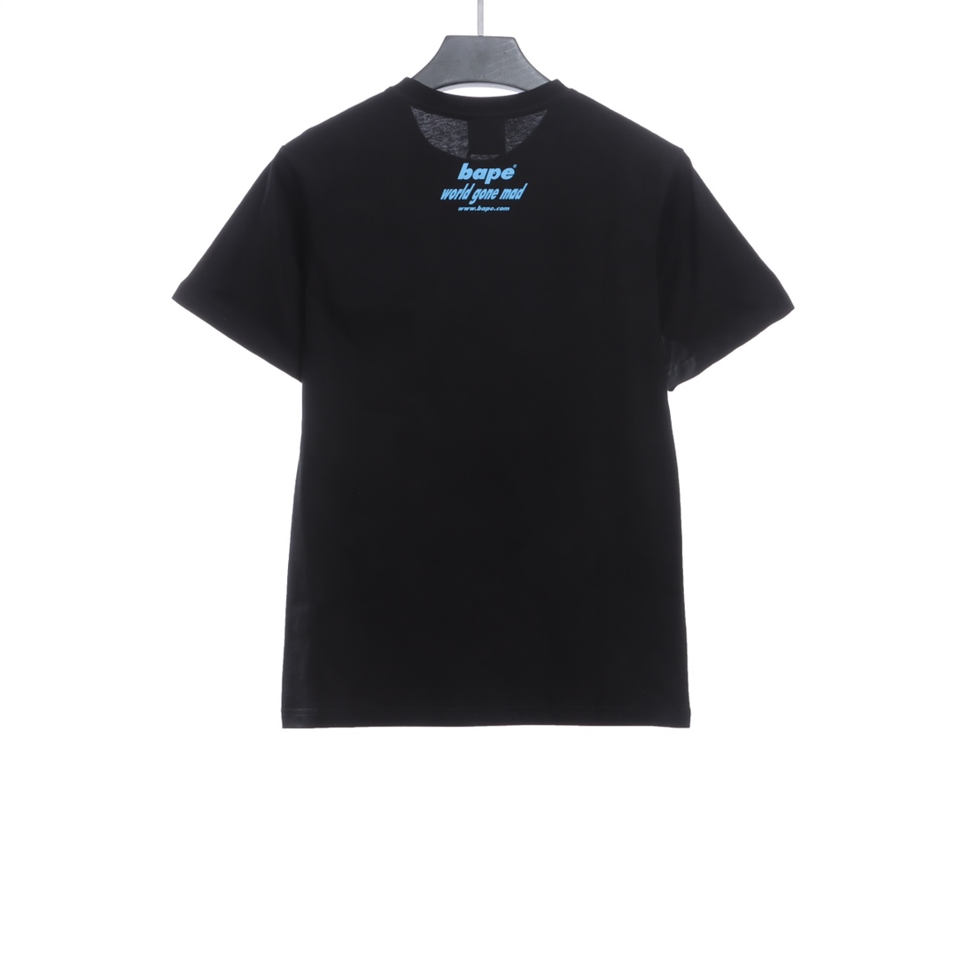 BAPE ape head crazy world series short sleeves