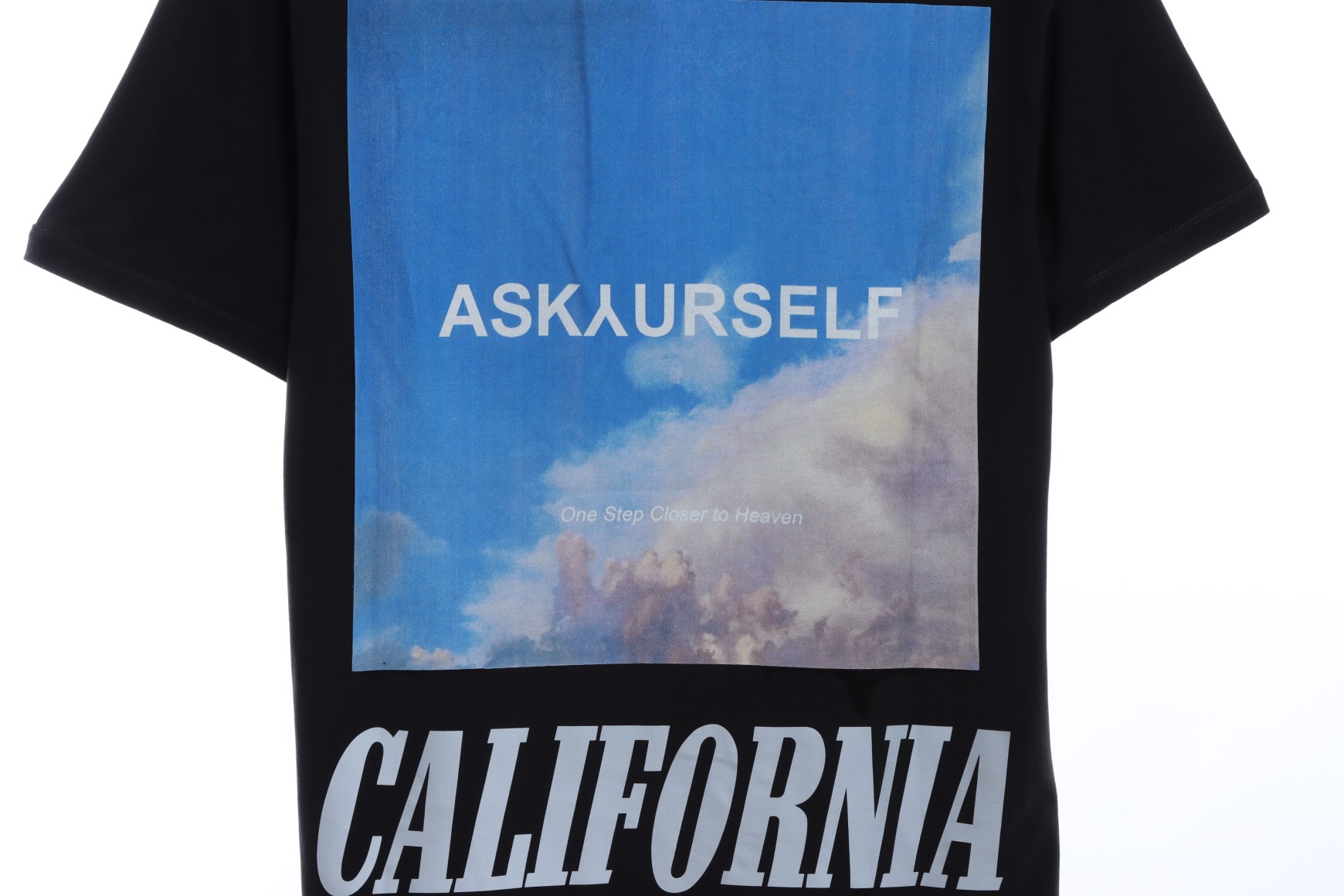 ASK Sky Symphony Reflective Letter Print Short Sleeves
