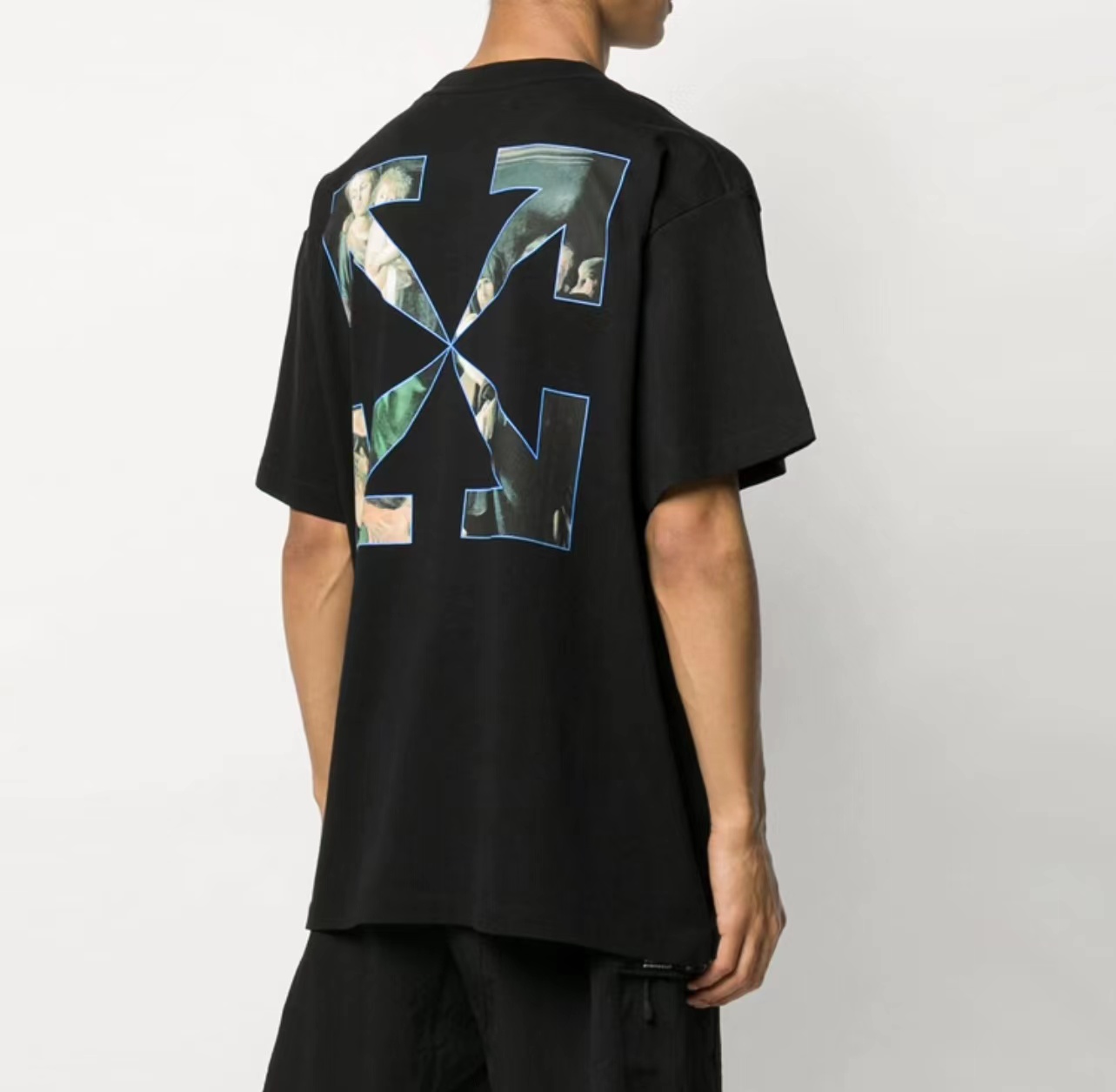 OW colorful religious print short sleeves