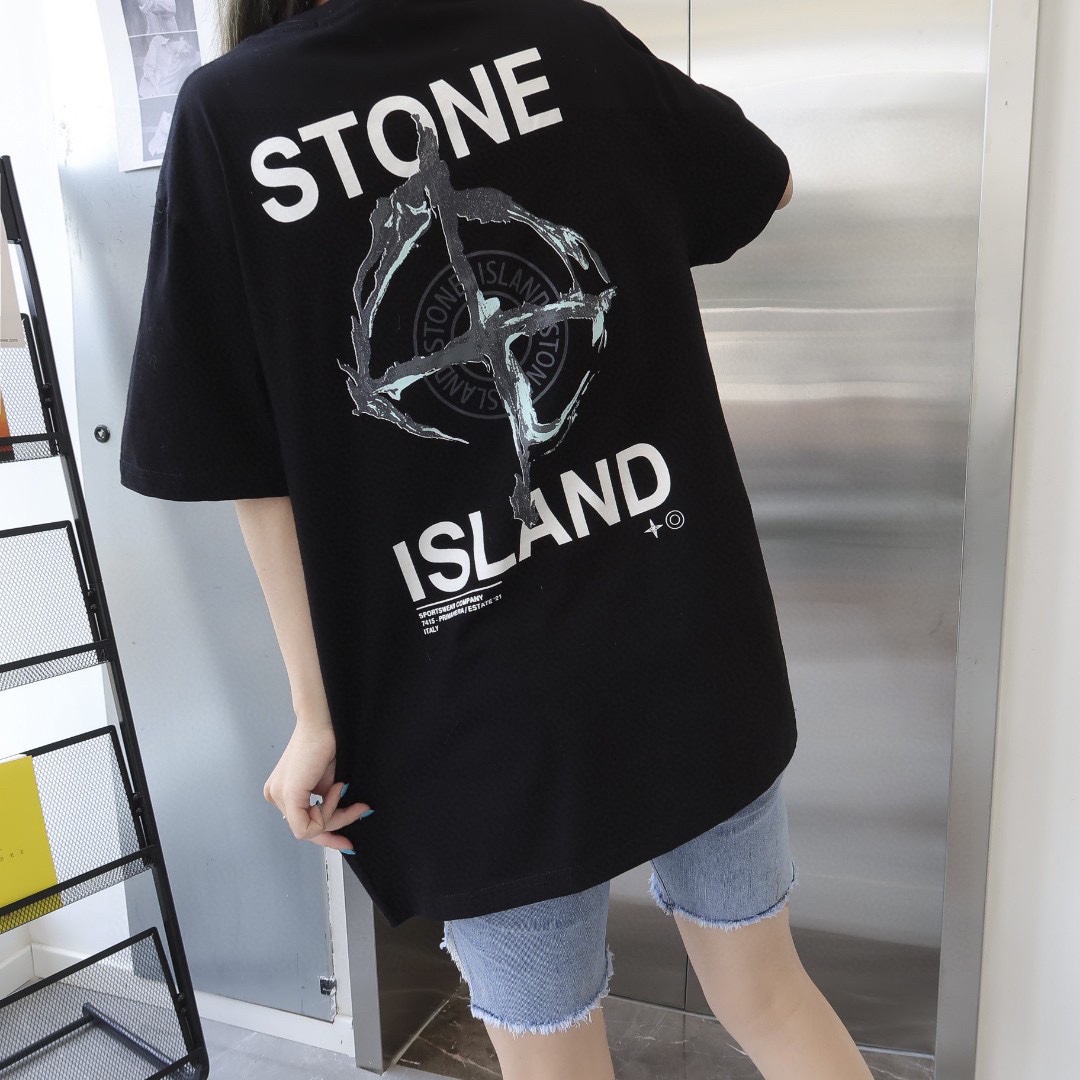 Stone Island Stone island ruins compass printing short sleeves