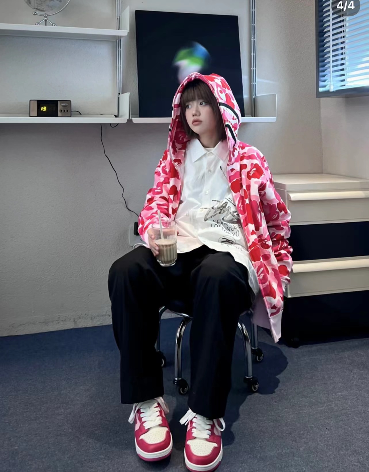 BAPE Classic Shark Mouth Camouflage Zip Hoodie