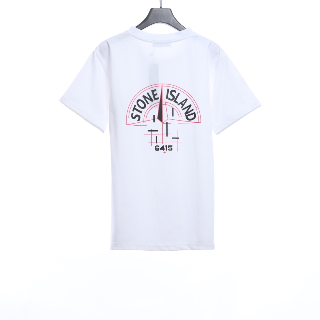 Stone Island Mechanical Compass Print Short Sleeve