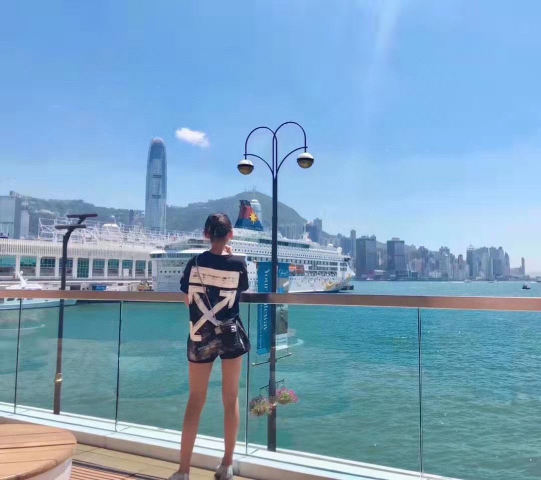 OW starry sky fireworks splash ink arrow short sleeves