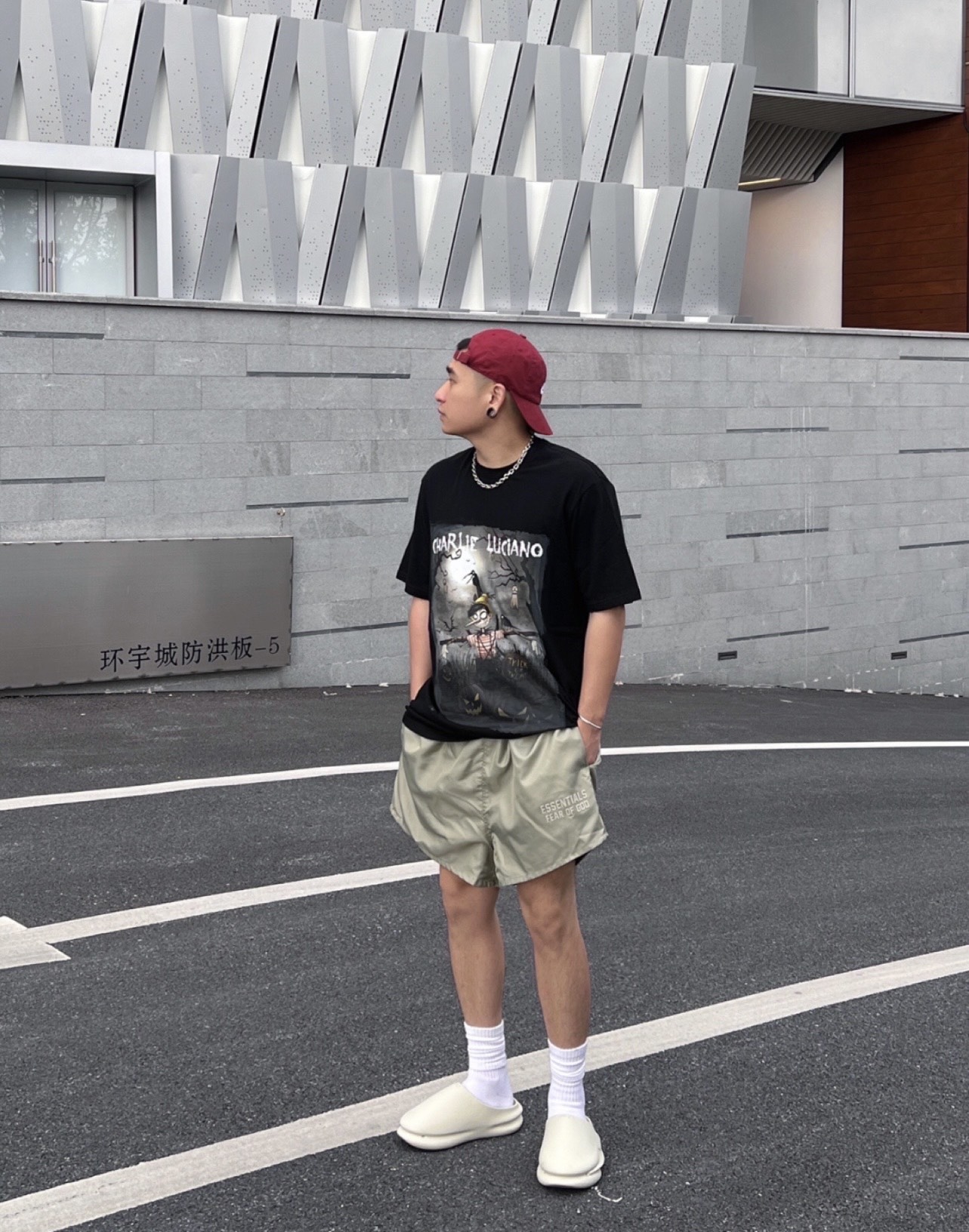 FOG season 8 woven nylon double shorts
