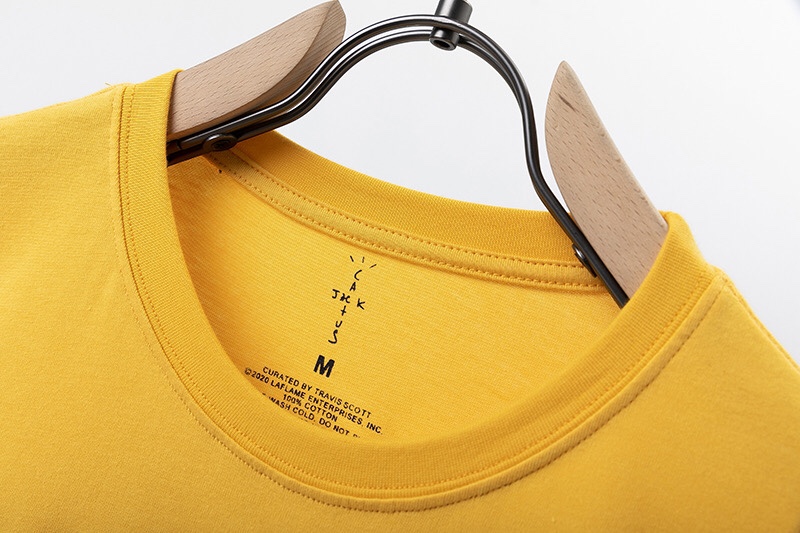 Travis Scott Foam hamburger mouth pattern short sleeves