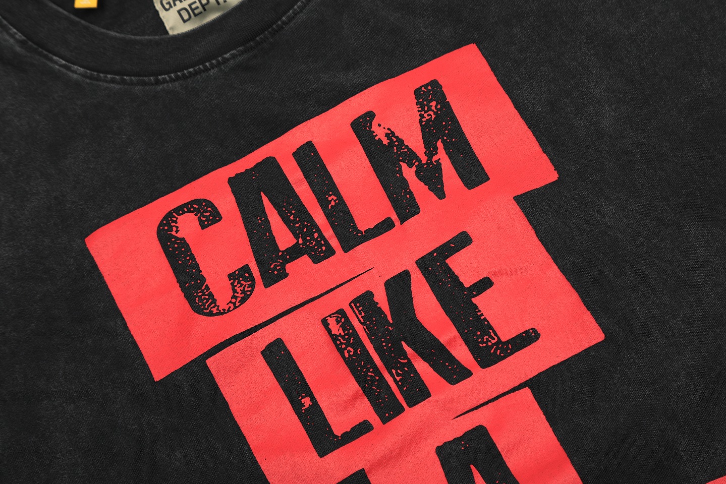 Gallery Dep Stack letters, print and wash to make old short sleeves