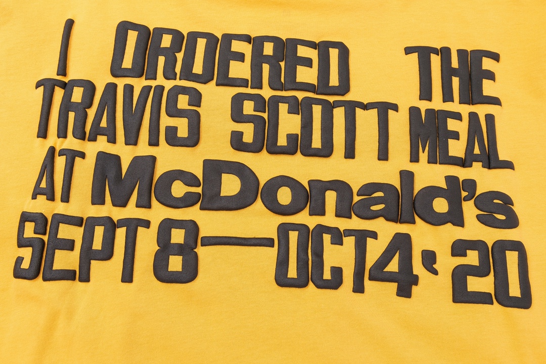 Travis Scott Foam hamburger mouth pattern short sleeves