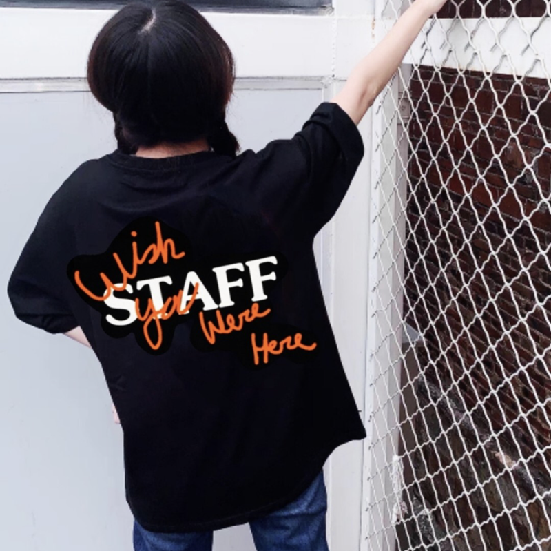 Travis Scott Cactus Jack Astroworld Staff head printing short sleeves