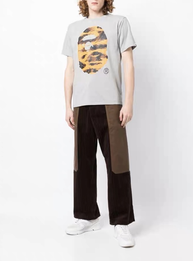 BAPE ape head mountain peak printing short sleeves