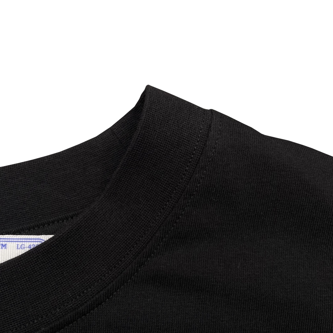 Ow wavy line short sleeves